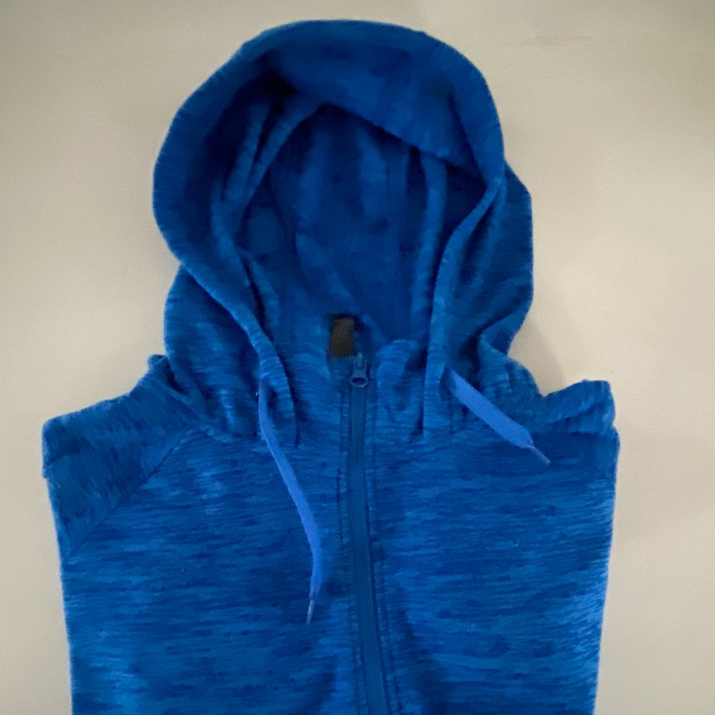 90 Degrees Brand Brushed Hoodie Full Zip Jacket